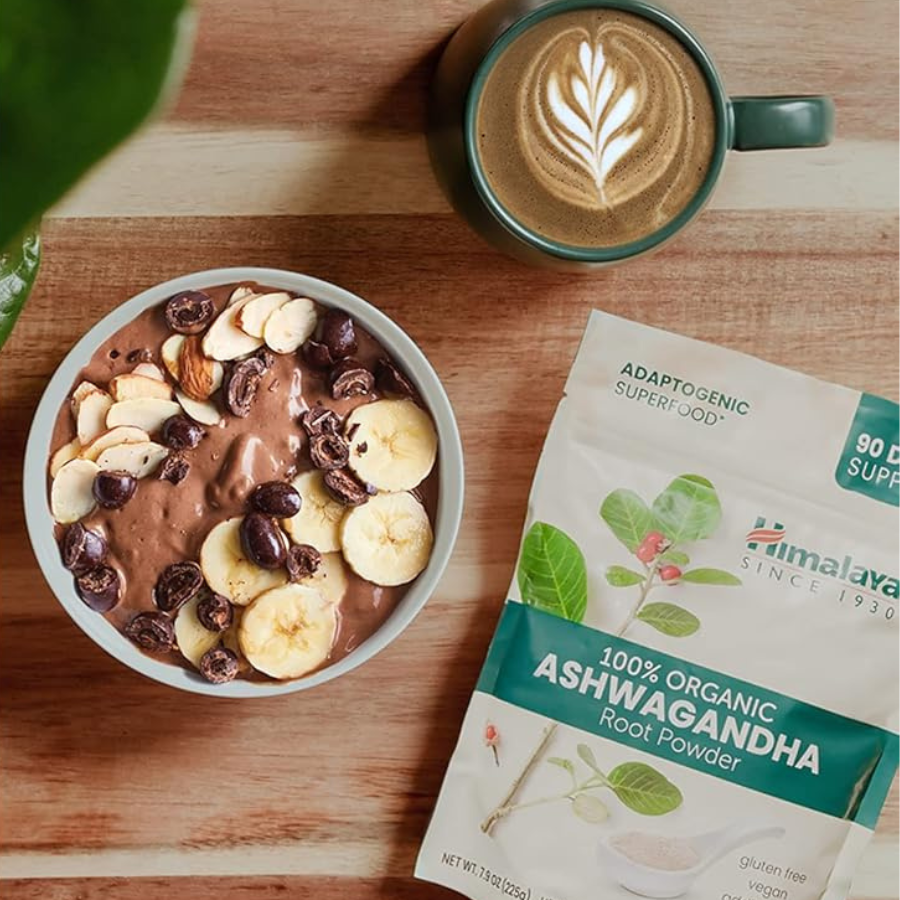 Himalaya Since 1930 Organic Ashwagandha Root Powder โสมอินเดีย แบบผง 3 ชนิด โรยกับเมนูอาหาร หรือชงดื่มได้