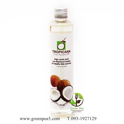 น้ำมันมะพร้าวบริสุทธิ์สกัดเย็นออร์แกนิก ขนาด 100 ML