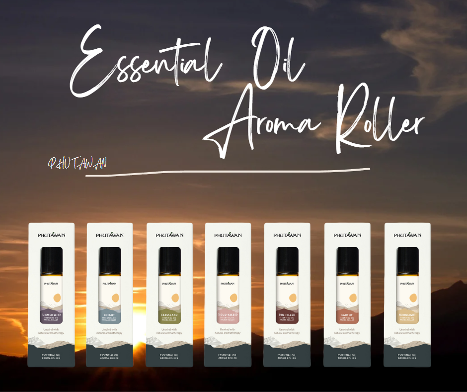 Phutawan ภูตะวัน ลูกกลิ้งน้ำหอม Aroma Roller Organic Essential Oil จากน้ำมันหอมระเหย ขนาด 8 ml