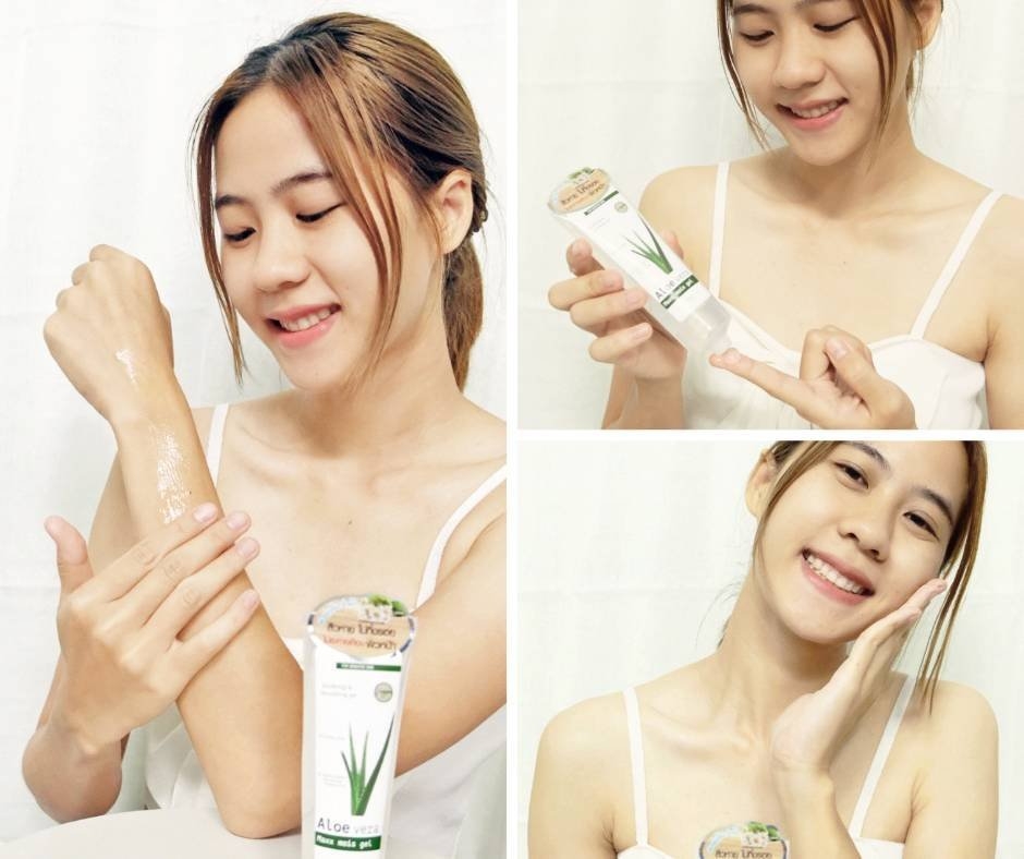 I nature Aloe vera maxx mois gel, nourishes the skin after sun exposure, free from alcohol and fragrances, colors.