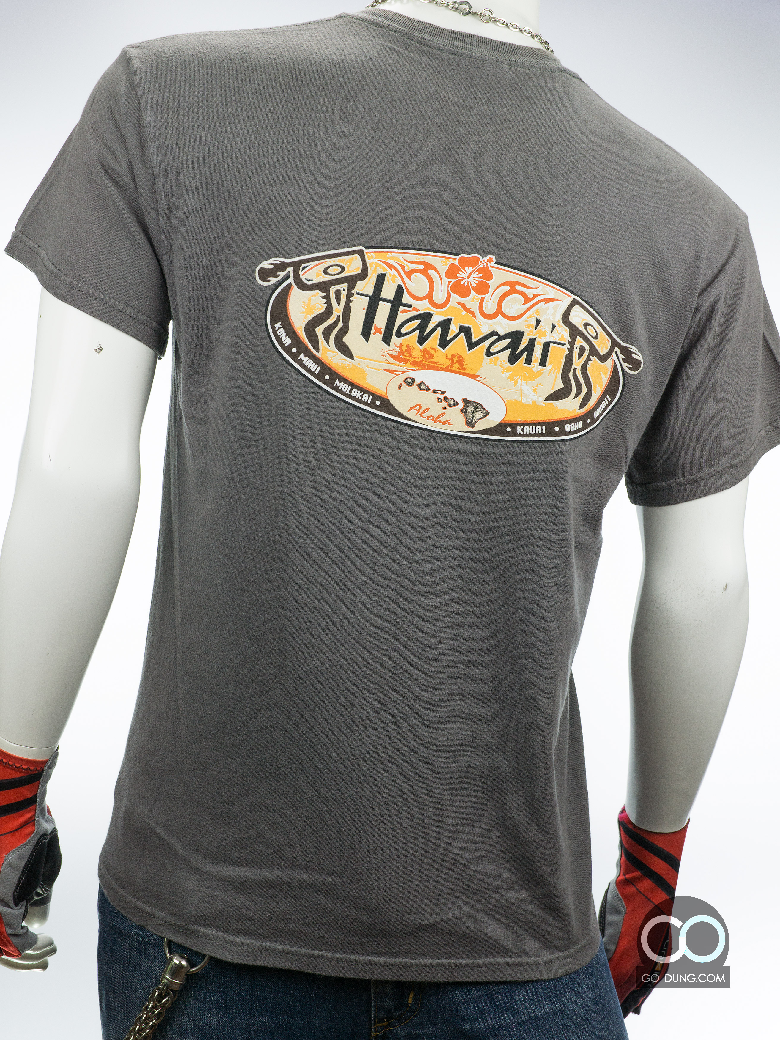 เสื้อยืดมือสอง GILDAN : HAWAI ALOHA ผ้า 100 คอตตอน