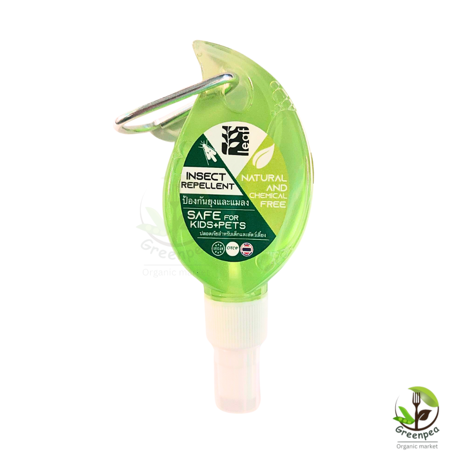 leaf greener me Natural Insect Repellent Spray 50ml. เสปรย์กันยุง และ แมลง ปลอดภัยสำหรับเด็ก และ สัตว์เลี้ยง ไม่มีสารเคมี ลีฟ กรีนเนอร์ มี
