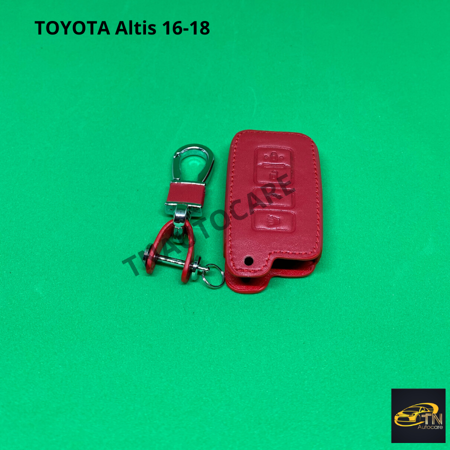 ซองกุญแจหนังสำหรับ ใส่กุญแจรีโมทรถยนต์ TOYOTA Altis 16-18