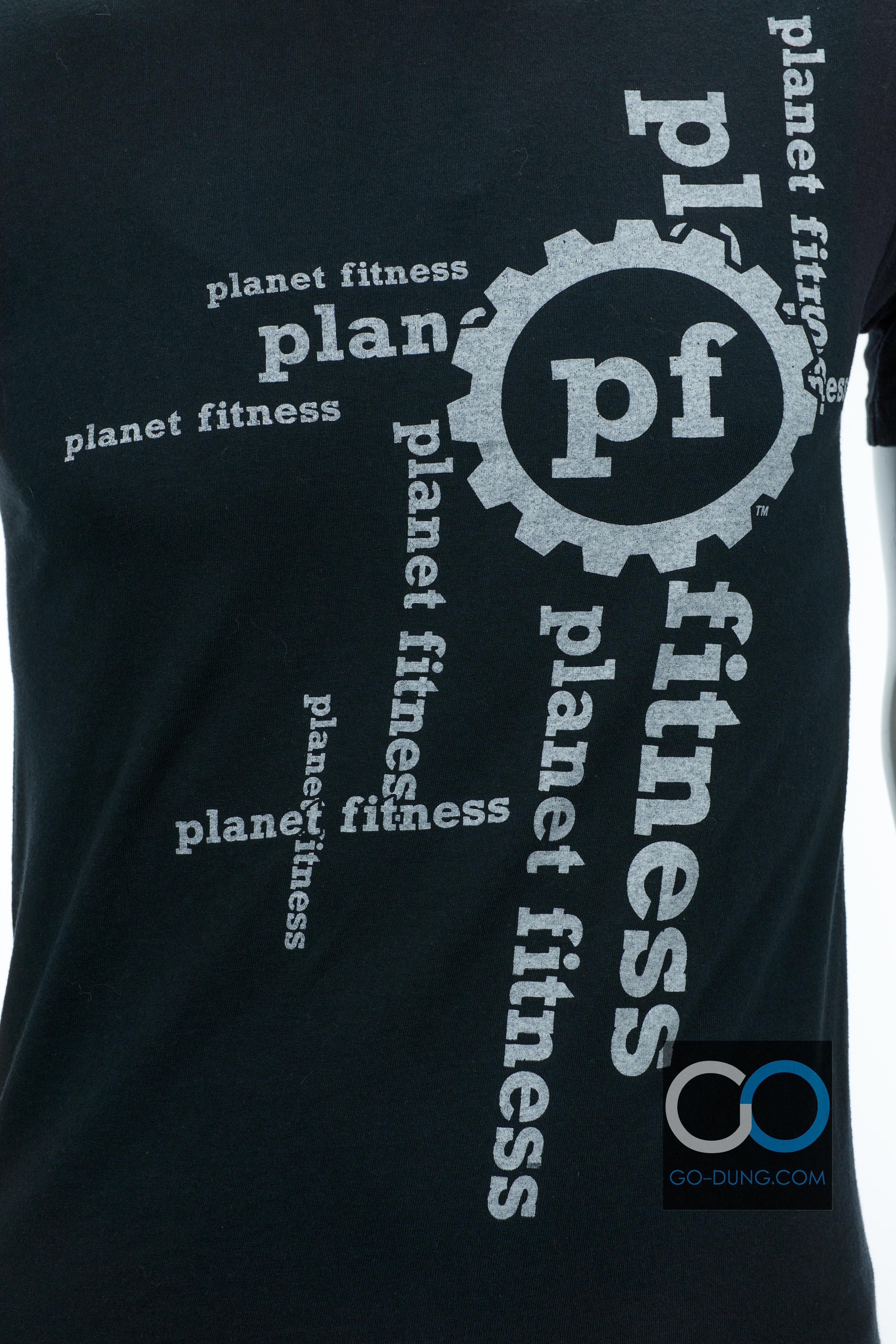 เสื้อยืด USA มือสอง FRUIT OF THE LOOM : PLANET FITNESS PLAN ผ้า 100 คอตตอน
