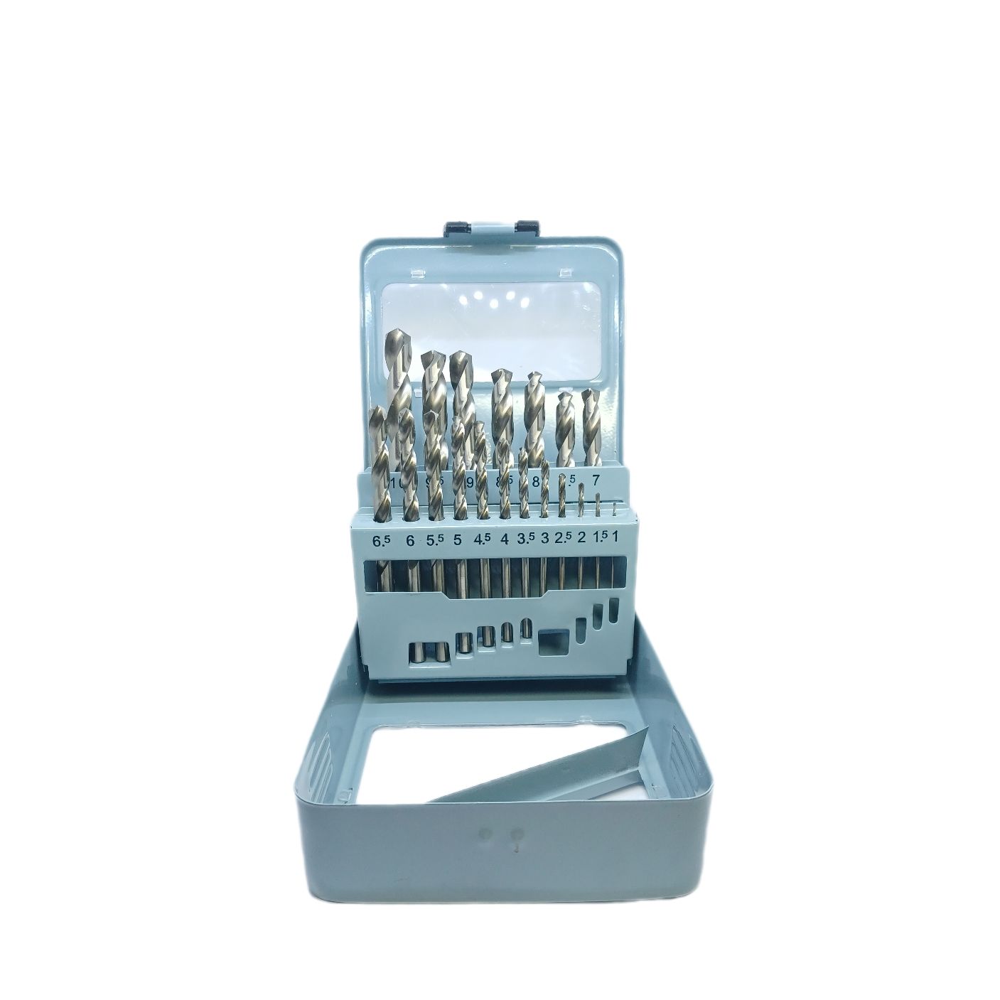 OPP BEILI ชุดดอกสว่าน HSS เกรด 6542 M2 จำนวน 19 ดอก ในกล่องเหล็ก สำหรับเจาะสแตนเลส เจาะเหล็ก