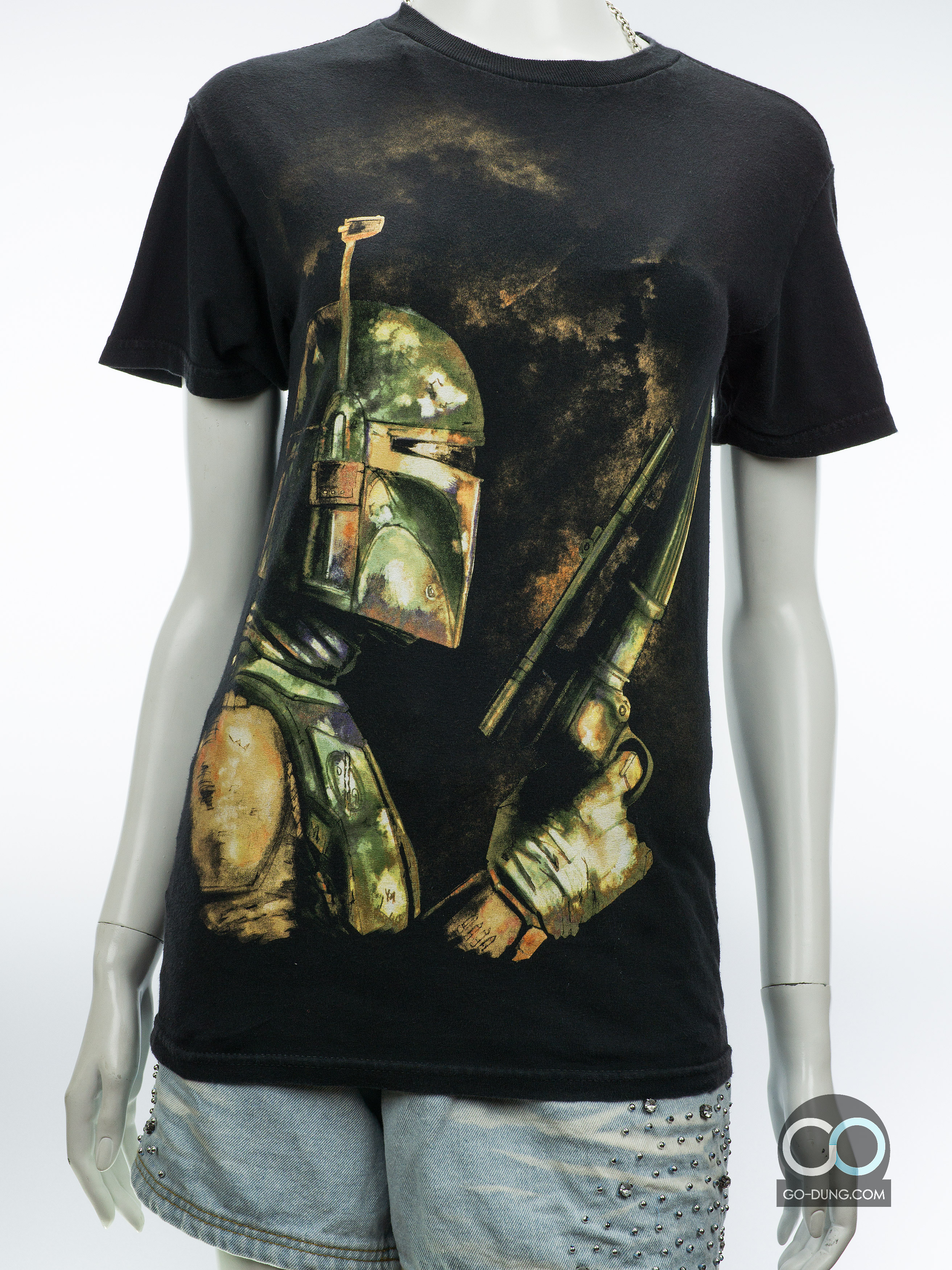 เสื้อหนังมือสอง STAR WARS ลาย VILLAINS GET A MOODY RE-IMAGINING BY SQUARE ผ้า 100 คอตตอน