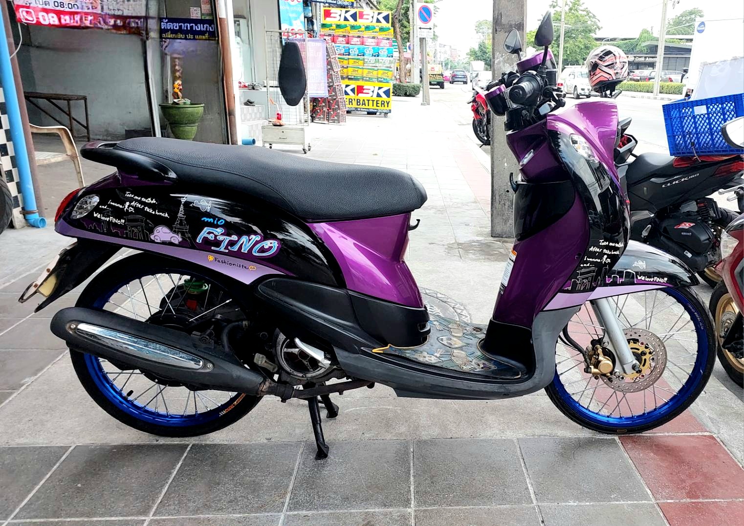 (ปิดการขายก็ได้ครับ) fino สีม่วงดำ ทะเบียนสวย 9966 กรุงเทพมหานคร