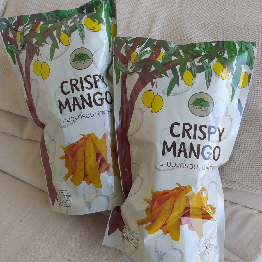Pieng Dao Crispy Mango มะม่วงกรอบ 2 ขนาด หวานหอม กรอบ ไม่เติมน้ำตาล Gluten Freen