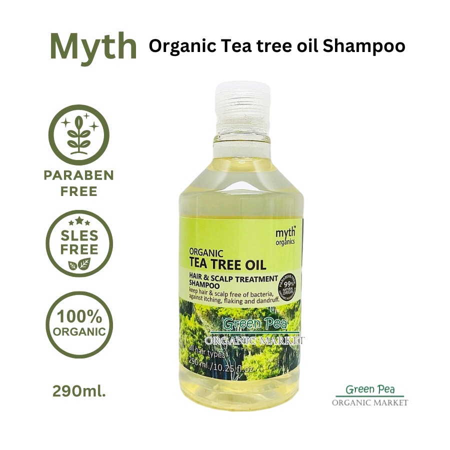 Myth มิธ แชมพู Organic 7 สูตร Free paraben , no sls ,no sles