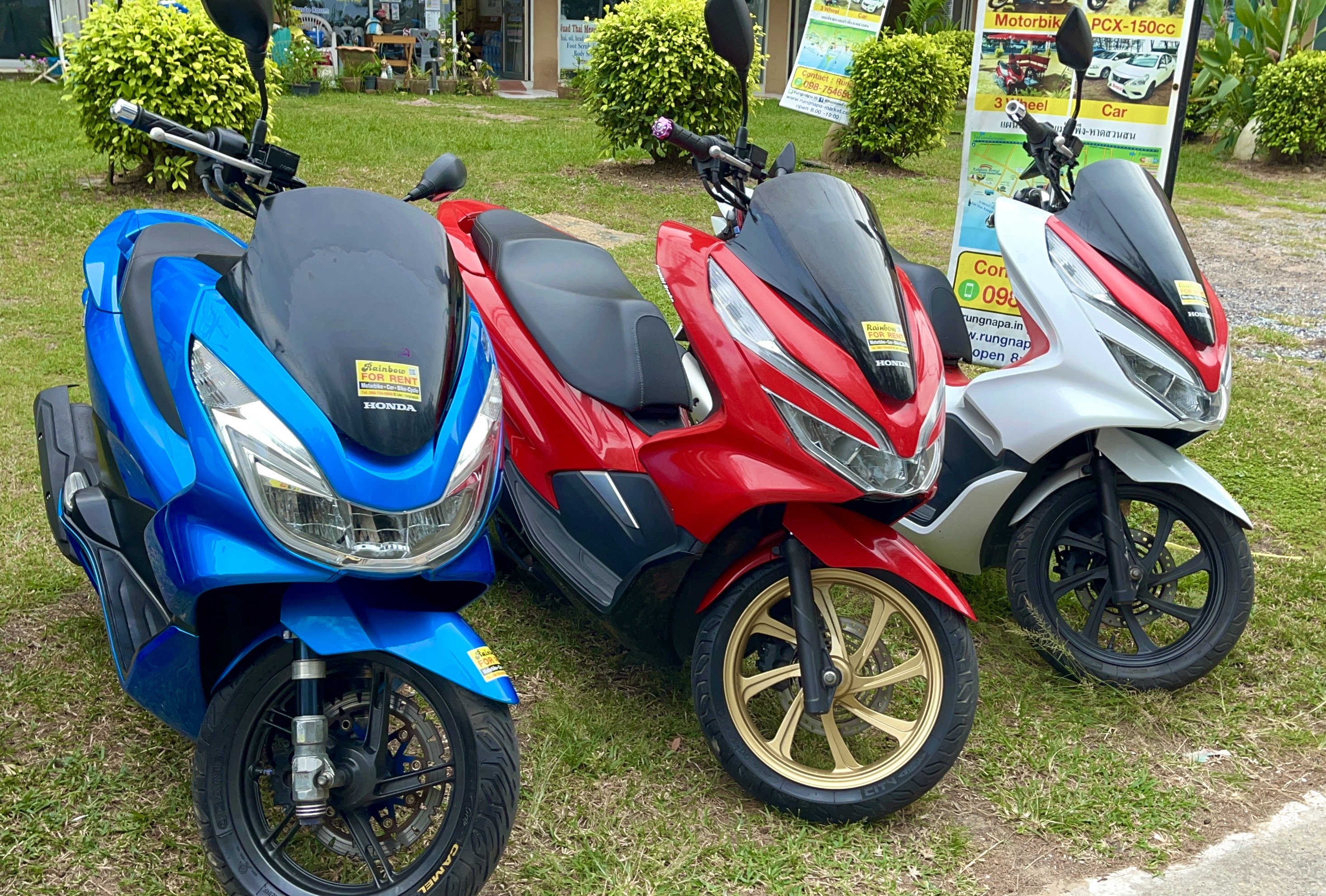 มอเตอร์ไซด์ PCX-150cc ให้เช่าคะ วันละ 350 บาท PCX for Rent 350 Baht per Day