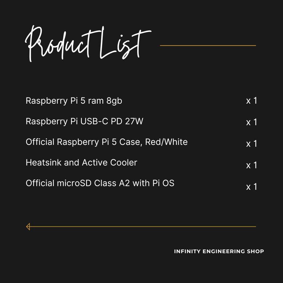 Raspberry Pi 5 ram 8gb Official Kit ล็อตใหม่ล่าสุด พร้อมส่งจากไทย