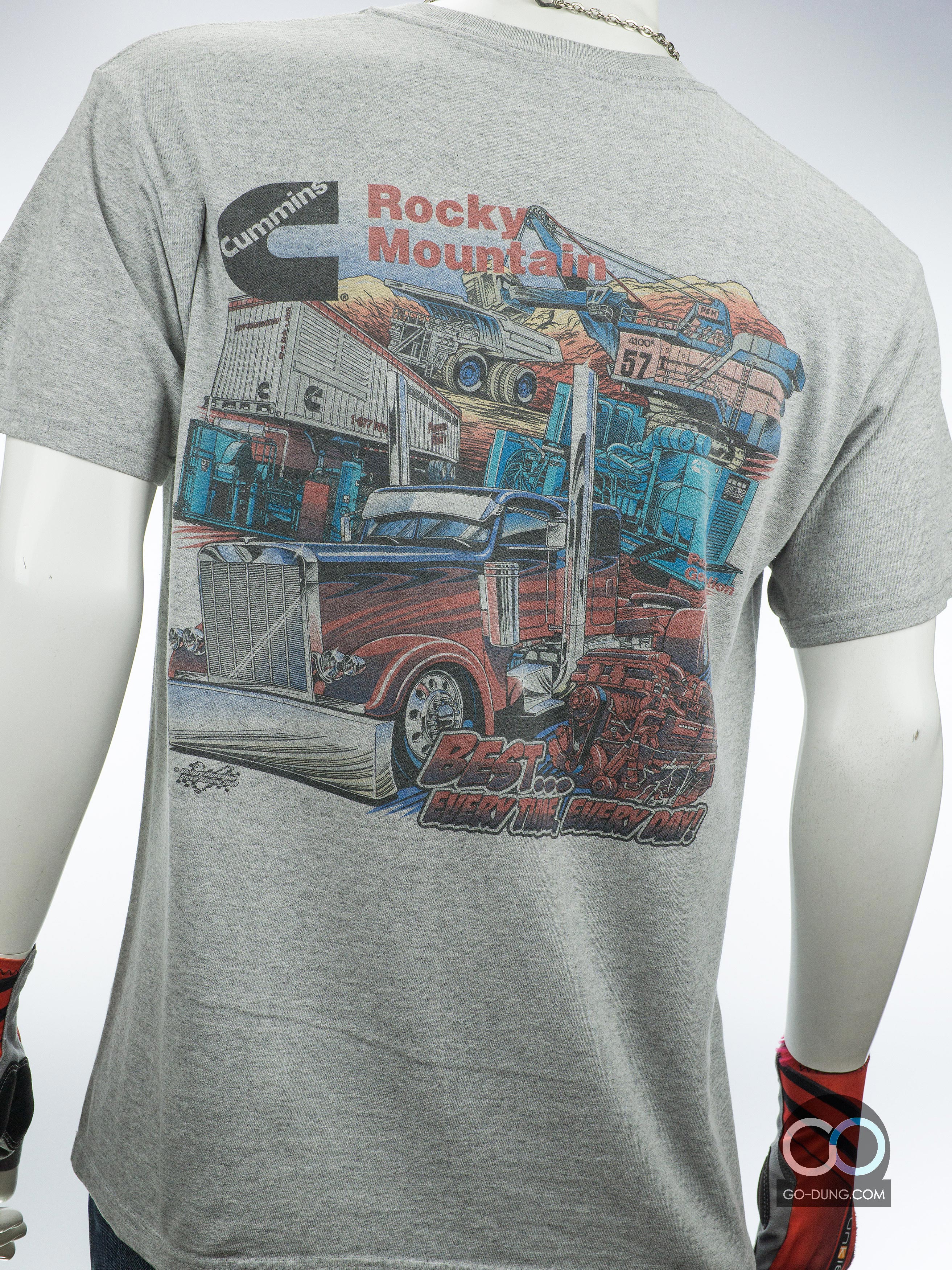 เสื้อยืดมือสอง ANVIL : CUMMINS ROCKY MOUNTAIN ผ้าผสม 90/10