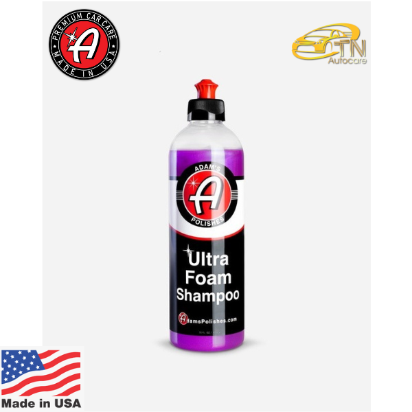 Adam's Ultra Foam Shampoo (16 oz/473 ml) แชมพูล้างรถสูตรเข้มข้นสูง