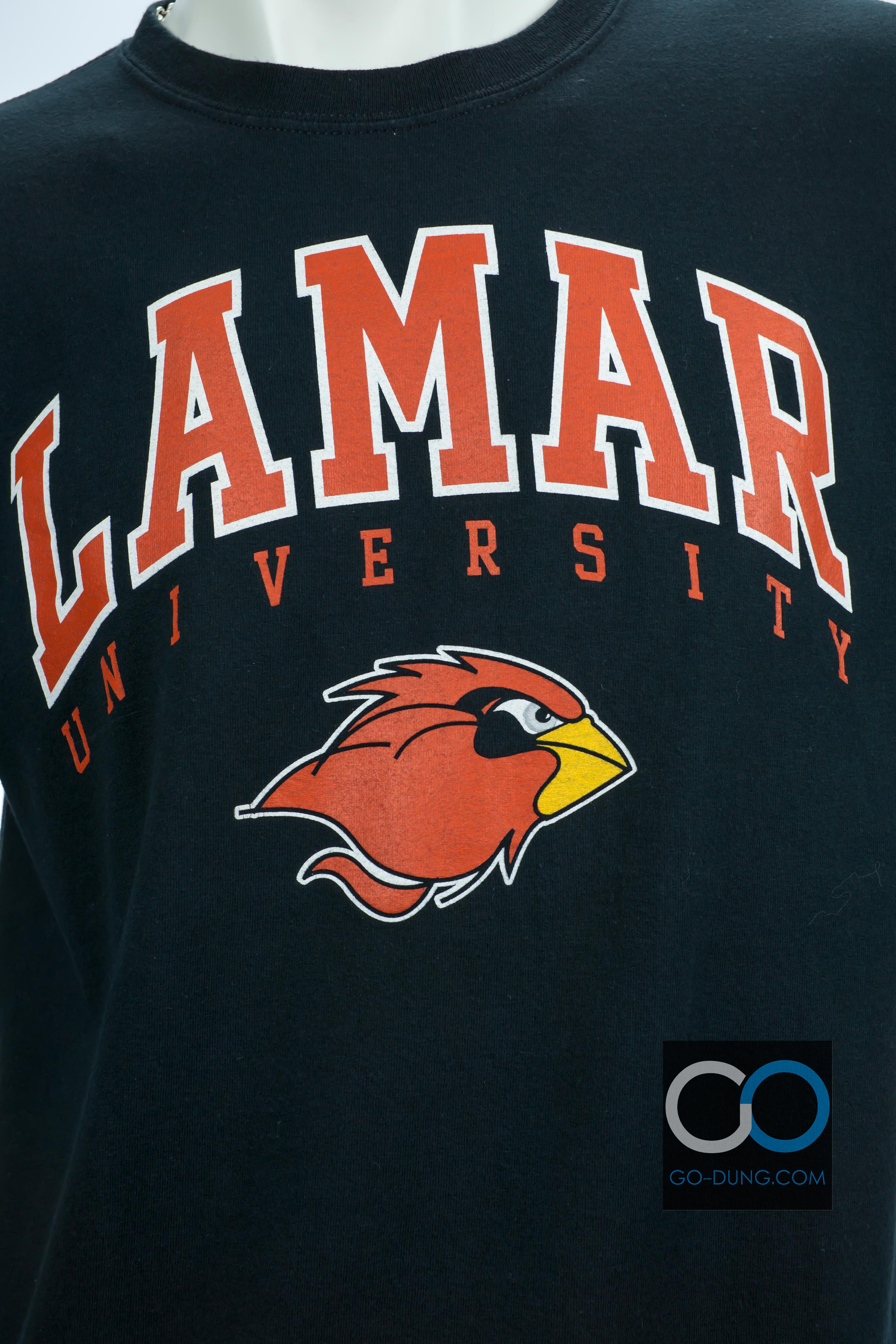 เสื้อยืดมือสอง STEVE & BARRY'S : LAMAR UNIVERSITY ผ้า 100 คอตตอน
