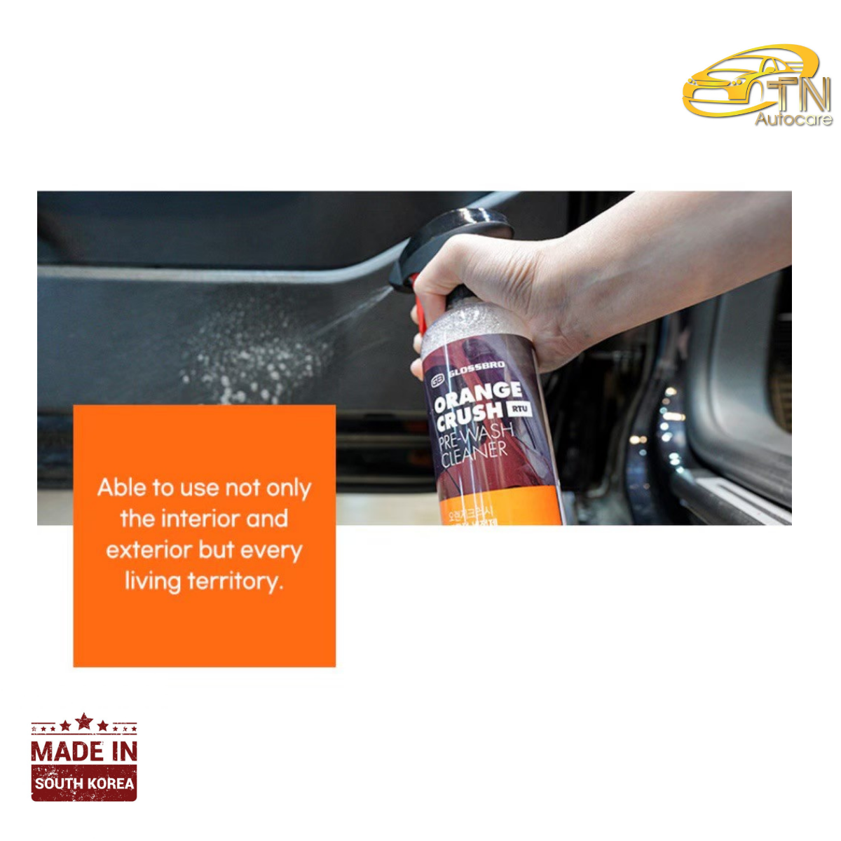 GLOSSBRO Orange Crush RTU, สเปรย์ทำความสะอาดอเนกประสงค์แบบพร้อมใช้งาน 500ml