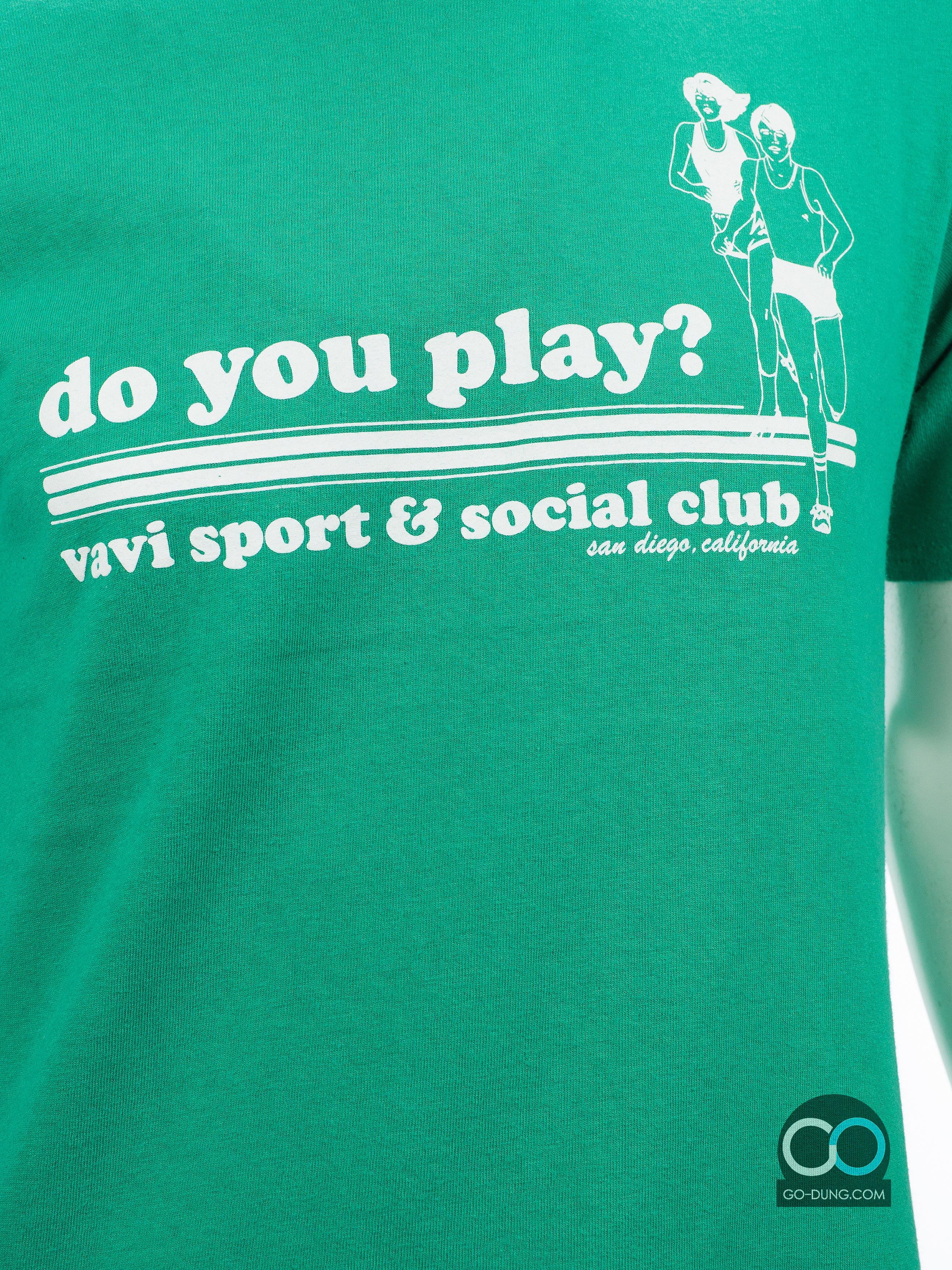 เสื้อยืดมือสอง PORT AND COMPANY : DO YOU PLAY VAVI SPORT SOCIAL CLUB ผ้า 100 คอตตอน