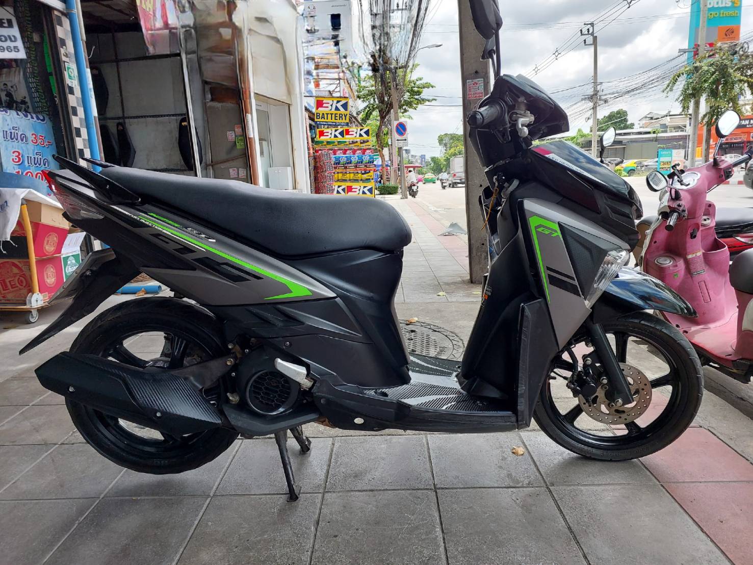 (มัดจำแล้วครับ) yamaha GT สีดำเทา ทะเบียนปี 2560 รถบ้านเอกสารชุดโอนครบ