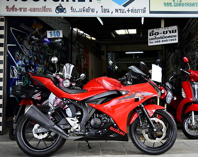 (ปิดการขาย) gsx-r 150 2018 สีแดง กุญแจสมาทคีย์
