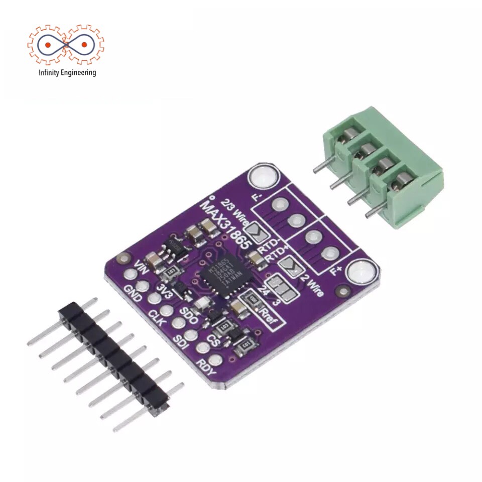 MAX31865 RTD Platinumความต้านทานอุณหภูมิเครื่องตรวจจับโมดูลPT100 To PT1000