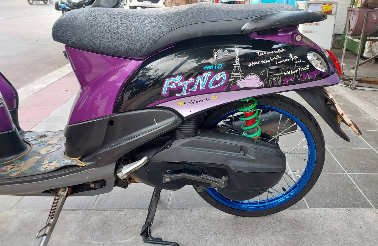 (ปิดการขายก็ได้ครับ) fino สีม่วงดำ ทะเบียนสวย 9966 กรุงเทพมหานคร