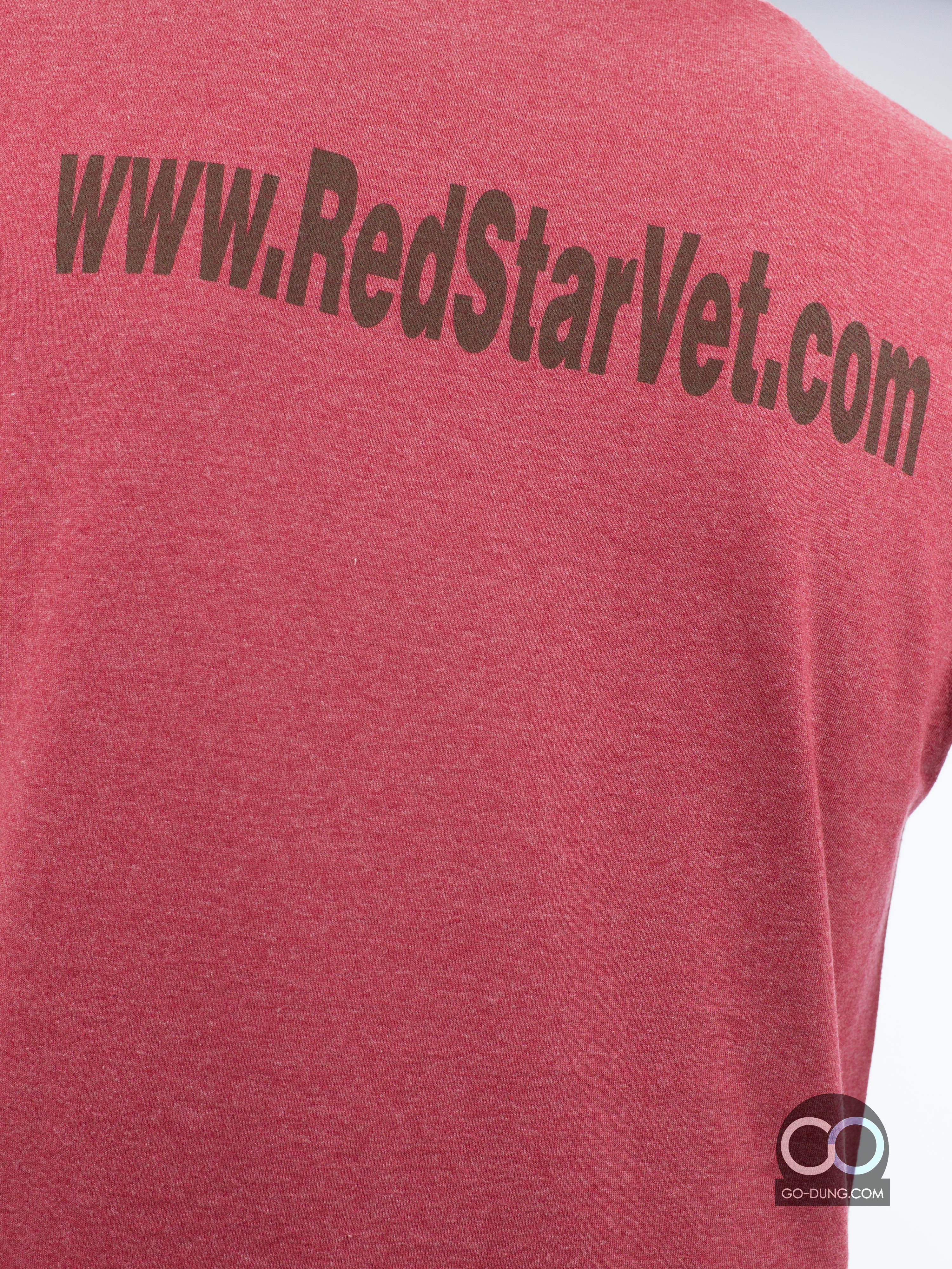 เสื้อยืดมือสอง JERZEES : RED STAR VETERINRY CLINIC ผ้าบาง ผ้า 50/50
