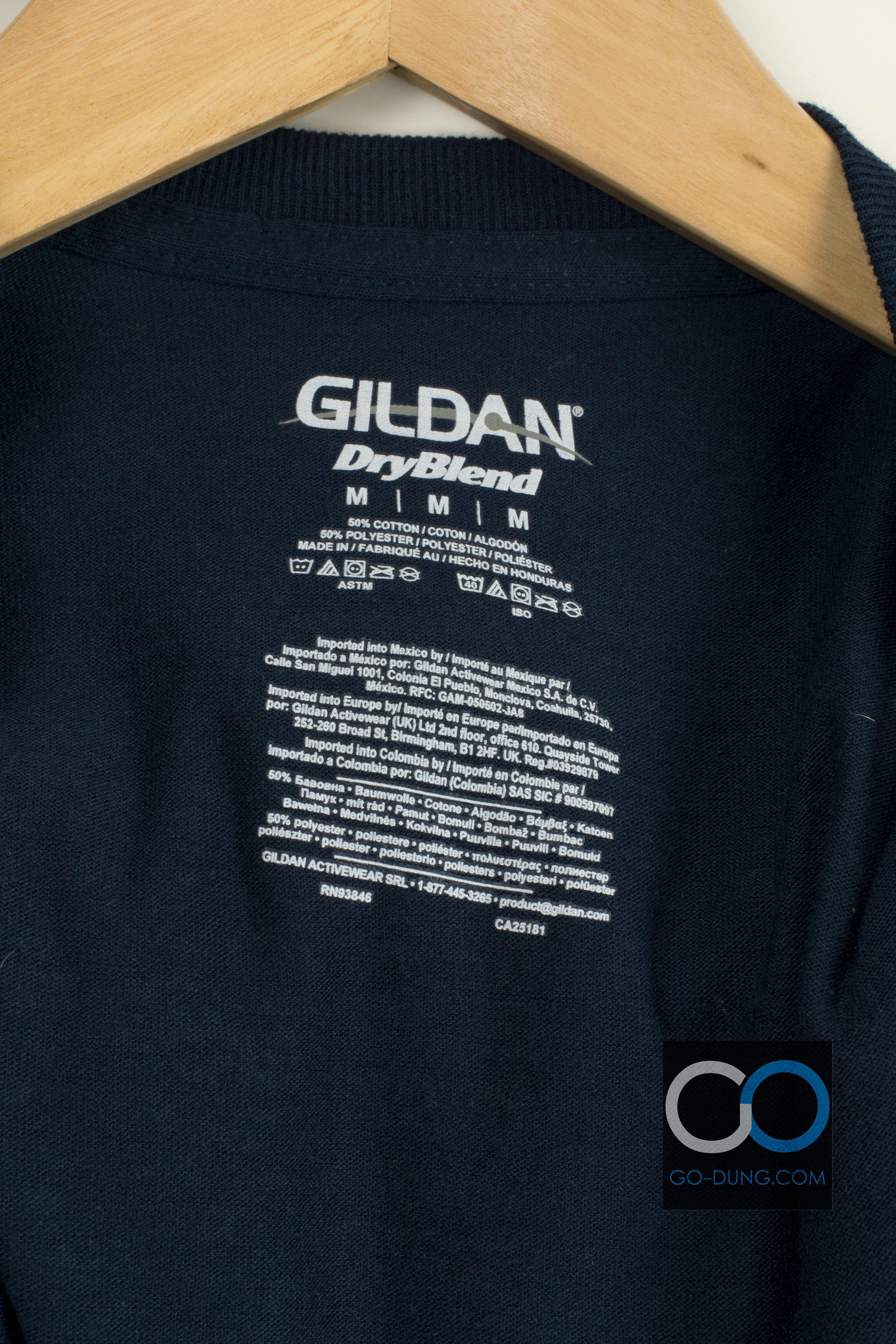 เสื้อยืดผ้าบาง วินเทจ ผ้า 50/50 ยี่ห้อ GILDAN