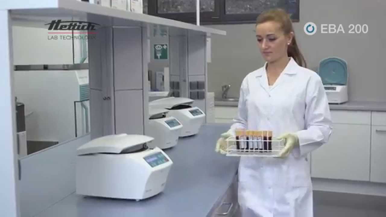 เครื่องปั่นเลือดขนาด 8 Tube Hettich EBA200