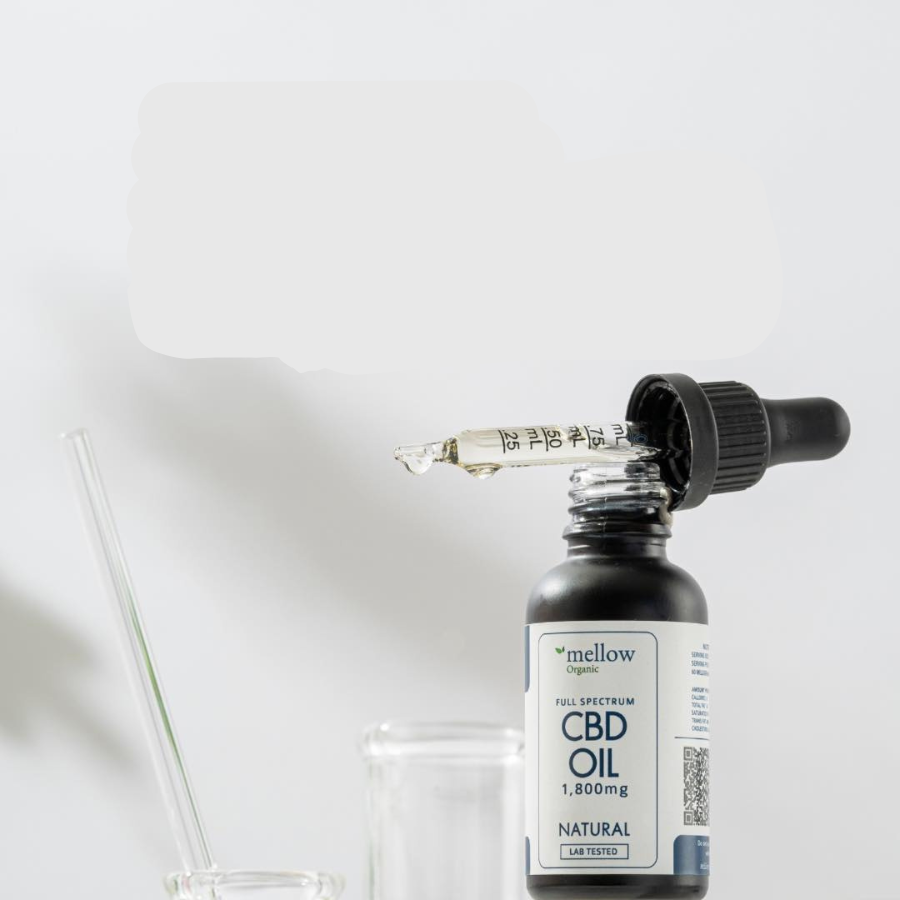 Mellow Organic Premium CBD Oil Ogranic Drops น้ำมัน CBD สารสกัดจากต้นกัญชง 900 mg. / 1800 mg. ขนาด 30 ml. ผ่อนคลาย ออร์แกนิก