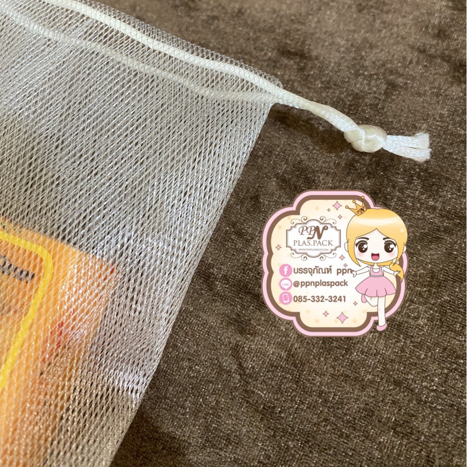 ตาข่ายตีฟอง ไนล่อน 2 ชั้น 9 X 12 cm. / 100 ใบ