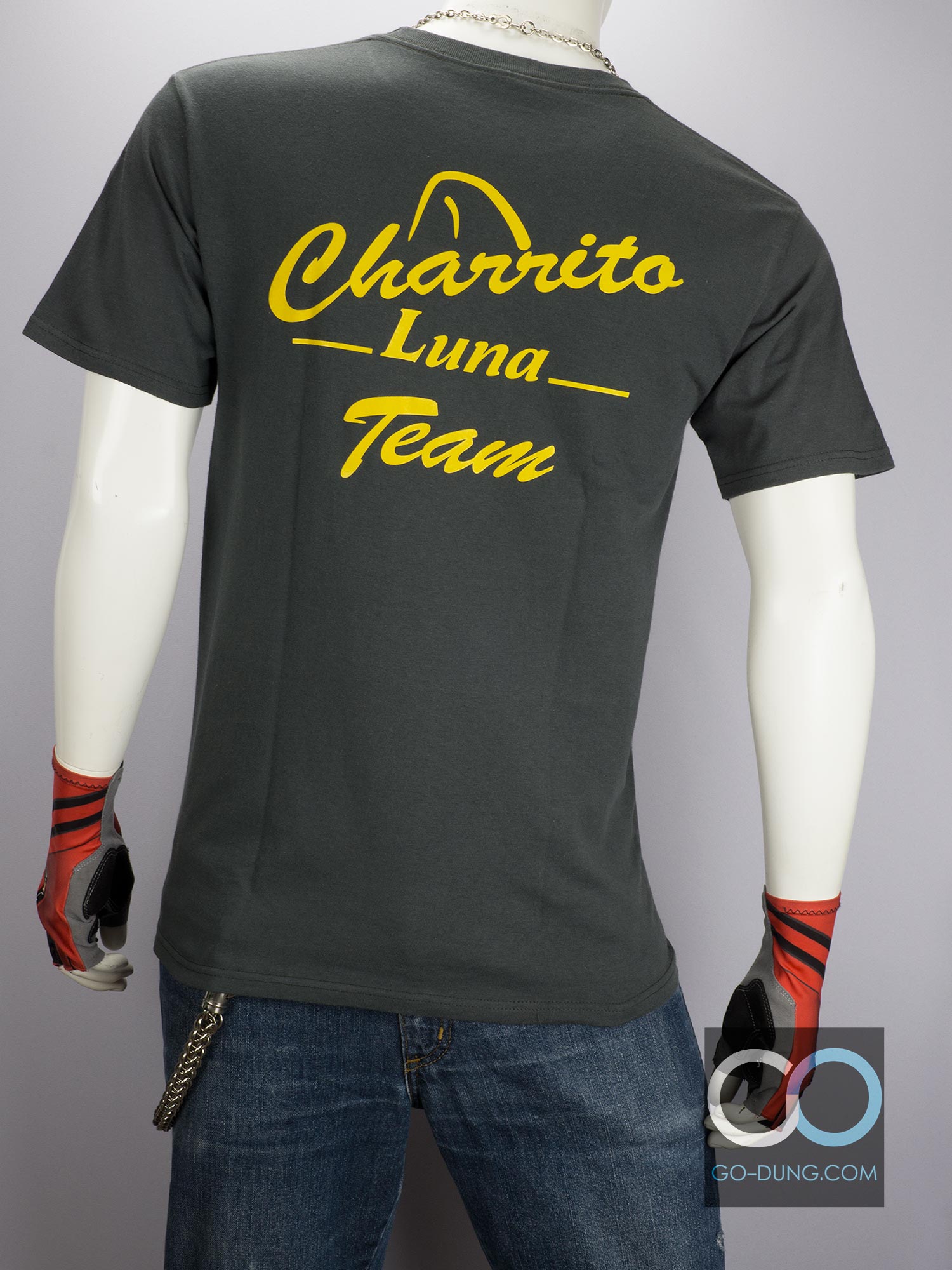 เสื้อยืดมือสอง YAZBEK : CHARRITO LUNA TEAM ผ้า 100 คอตตอน สกรีนนูน