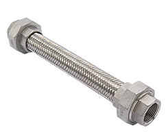 สายอ่อนสเตนเลส สายอ่อนสแตนเลส ท่อเฟล็กซ์ ท่อflex หัวยูเนี่ยนประปา FLEXIBLE HOSE STAINLESS STEEL 304,UNION TYPE(GALVANIZE UNION)