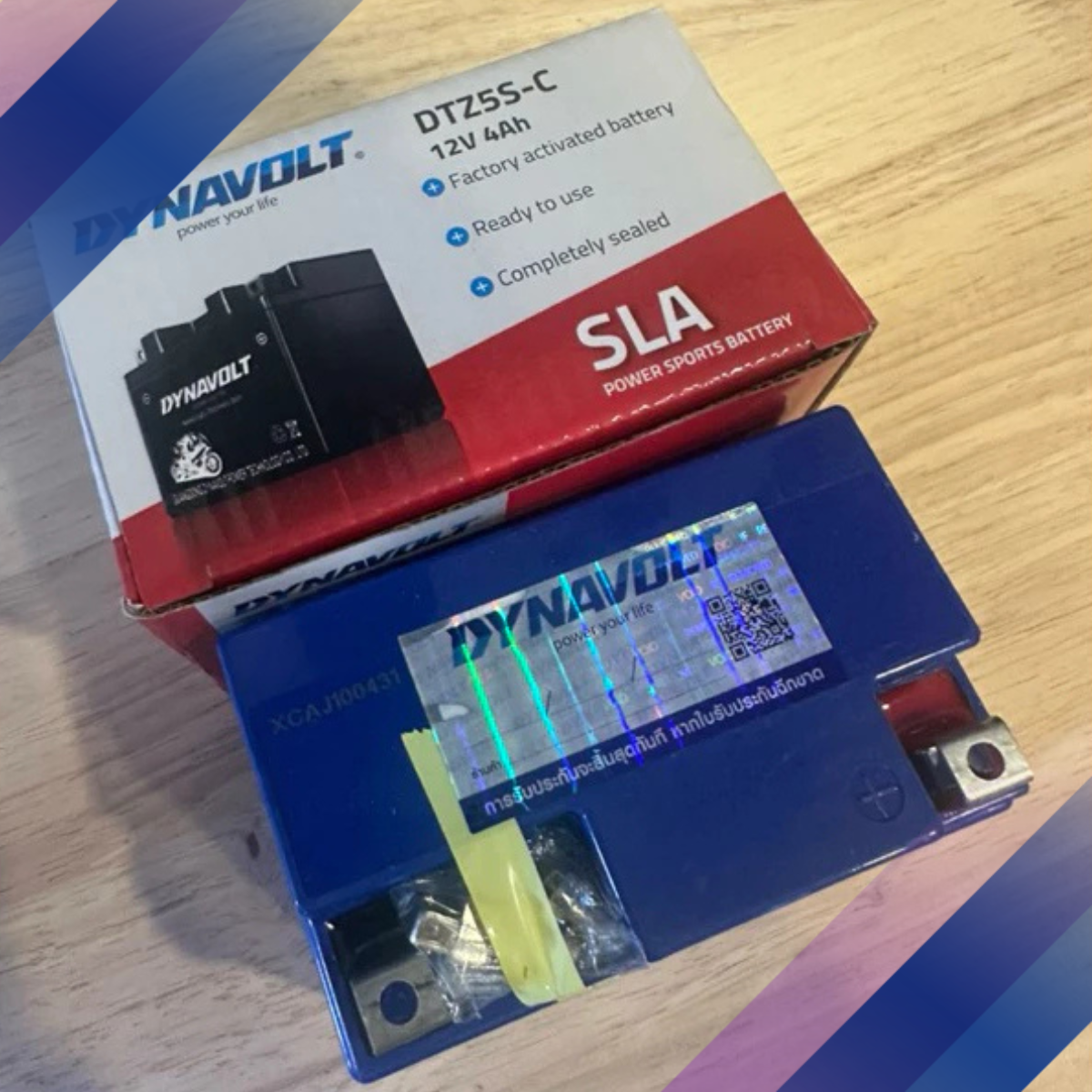 Dynavolt แบตเตอรี่แห้ง SLA สำหรับCLICK-I110,SCOOPY-I,AIRBLADE,WAVEทุกรุ่น