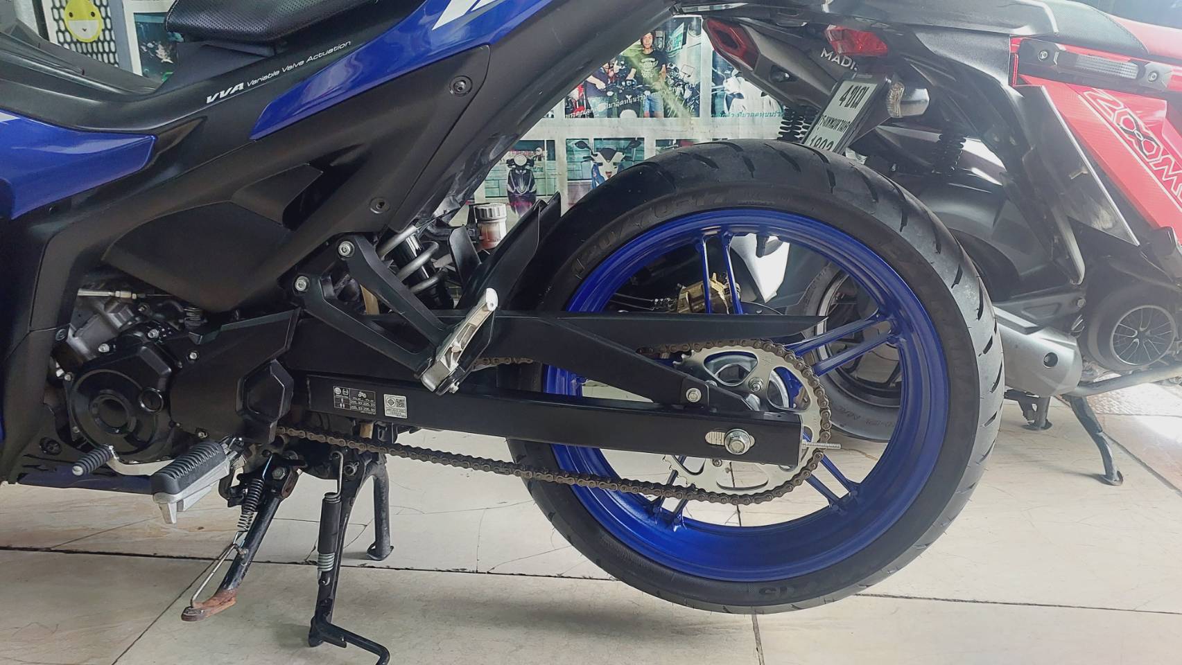 (ขายแล้ว) yamaha exciter สีน้ำเงิน 2021 155 cc ไฟหน้า LED