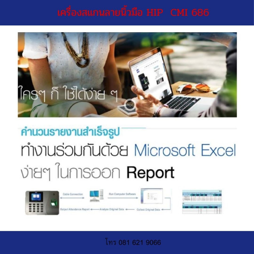 เครื่องสแกนลายนิ้วมือ HIP CMI686 ราคาถูก