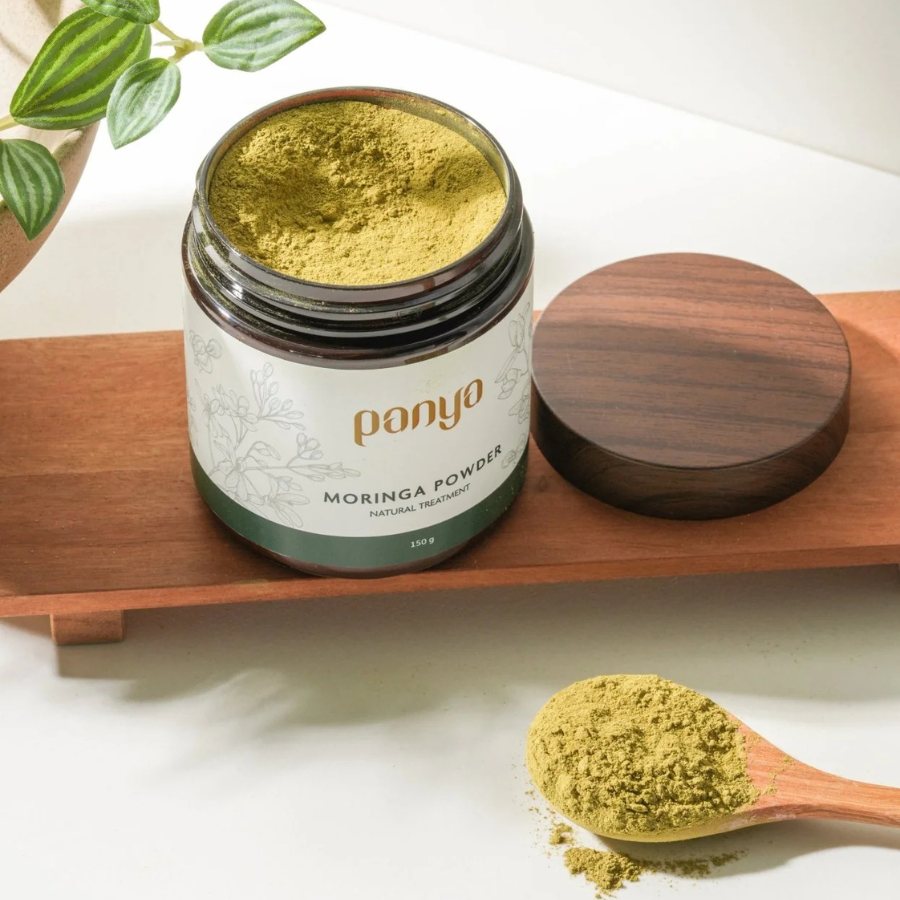 Panya Moringa Powder Natural Treatment ผง มะรุม 150 กรัม บำรุงผิวหน้า อ่อนโยน ชงดื่มได้ ปัญญา