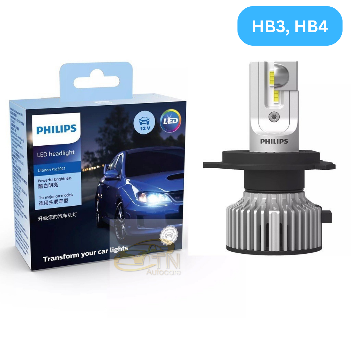 หลอดไฟหน้า PHILIPS LED Ultinon Pro3021