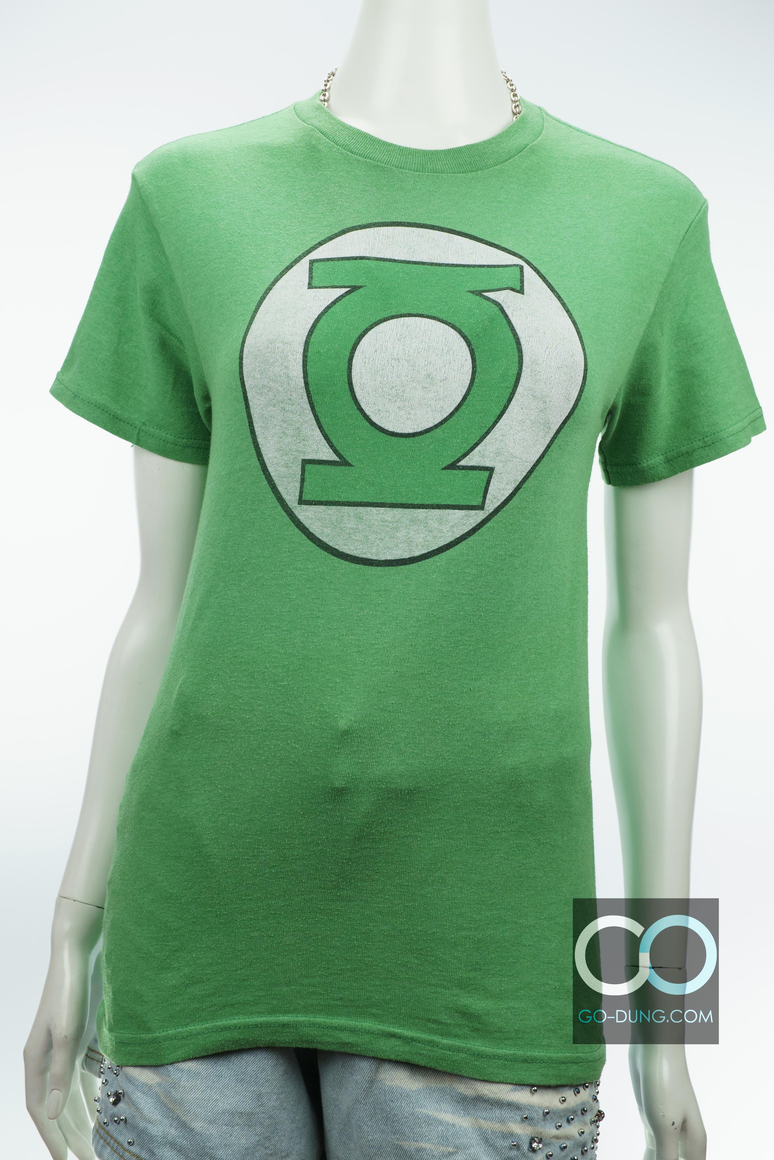 เสื้อยืดซูเปอร์ฮีโร่ GREEN LANTERN มือสอง ผ้าบาง DC COMICS ผ้า 50/50