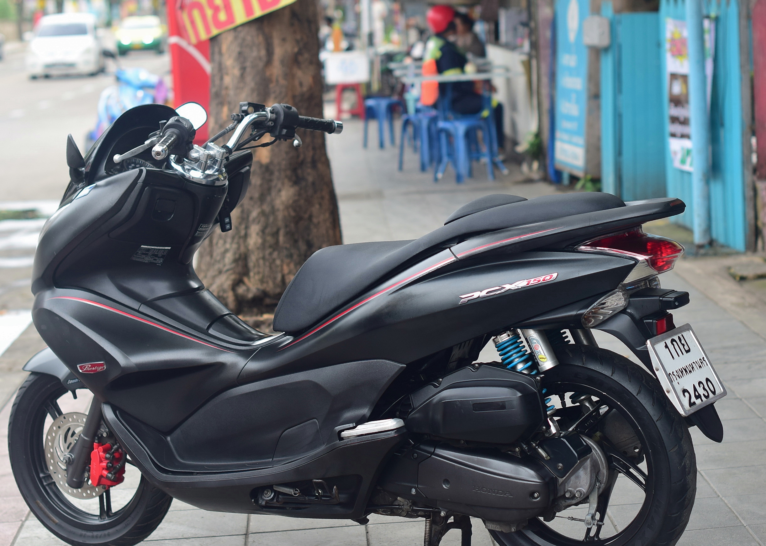 ( ปิดการขายครับผม ) pcx สีดำด้าน รถมือเดียวเครื่องดี