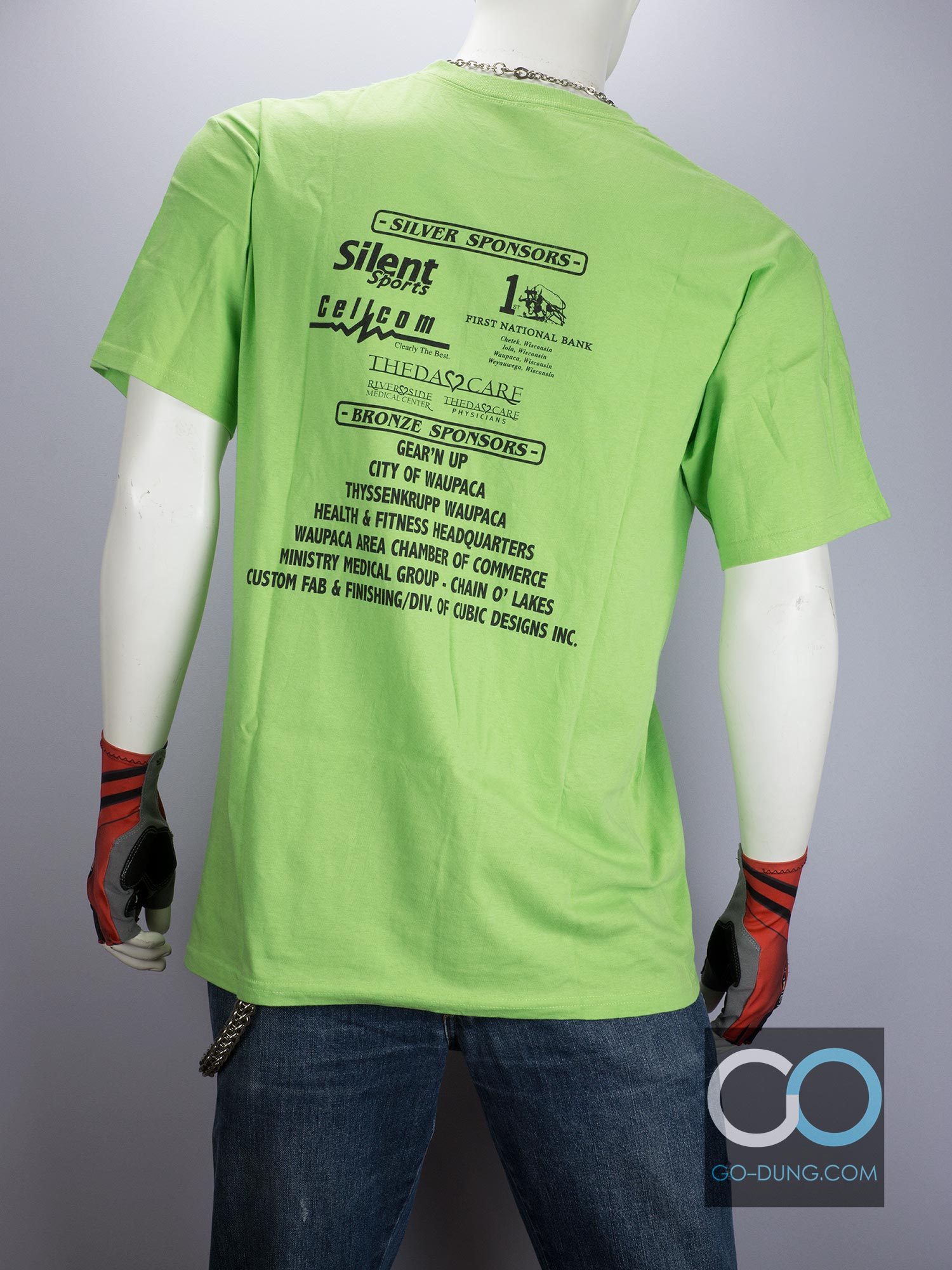 ขาย เสื้อยืดมือ 2 ยี่ห้อ GILDAN ผ้า 100 คอตตอน สีเขียว