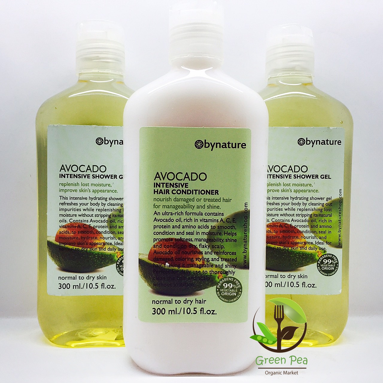 แชมพู+ครีมนวดผม อะโวคาโด,Avocado Intensive For Hair สำหรับผมแห้งเสียให้ดูมีน้ำหนัก นุ่มสลวย