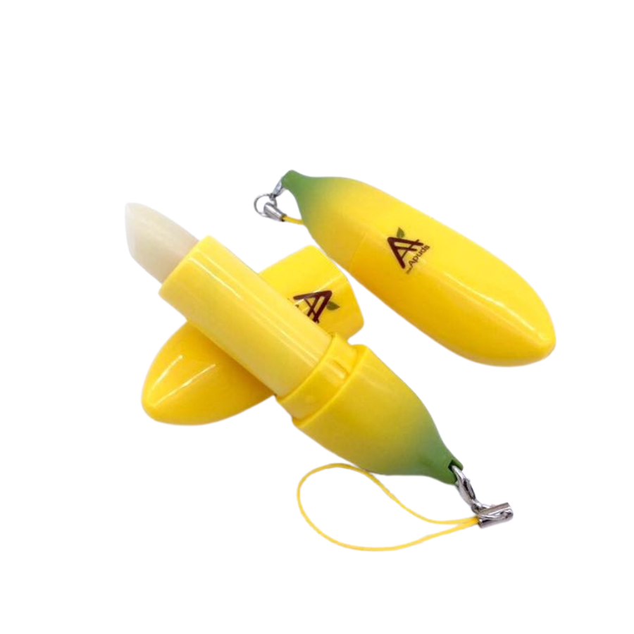 The Apuds ลิปบาล์ม เปลือกกล้วย Banana Lips Balm organic กลิ่นหอม บำรุงผิวปาก ชุ่มชื้น พกพาสะดวก