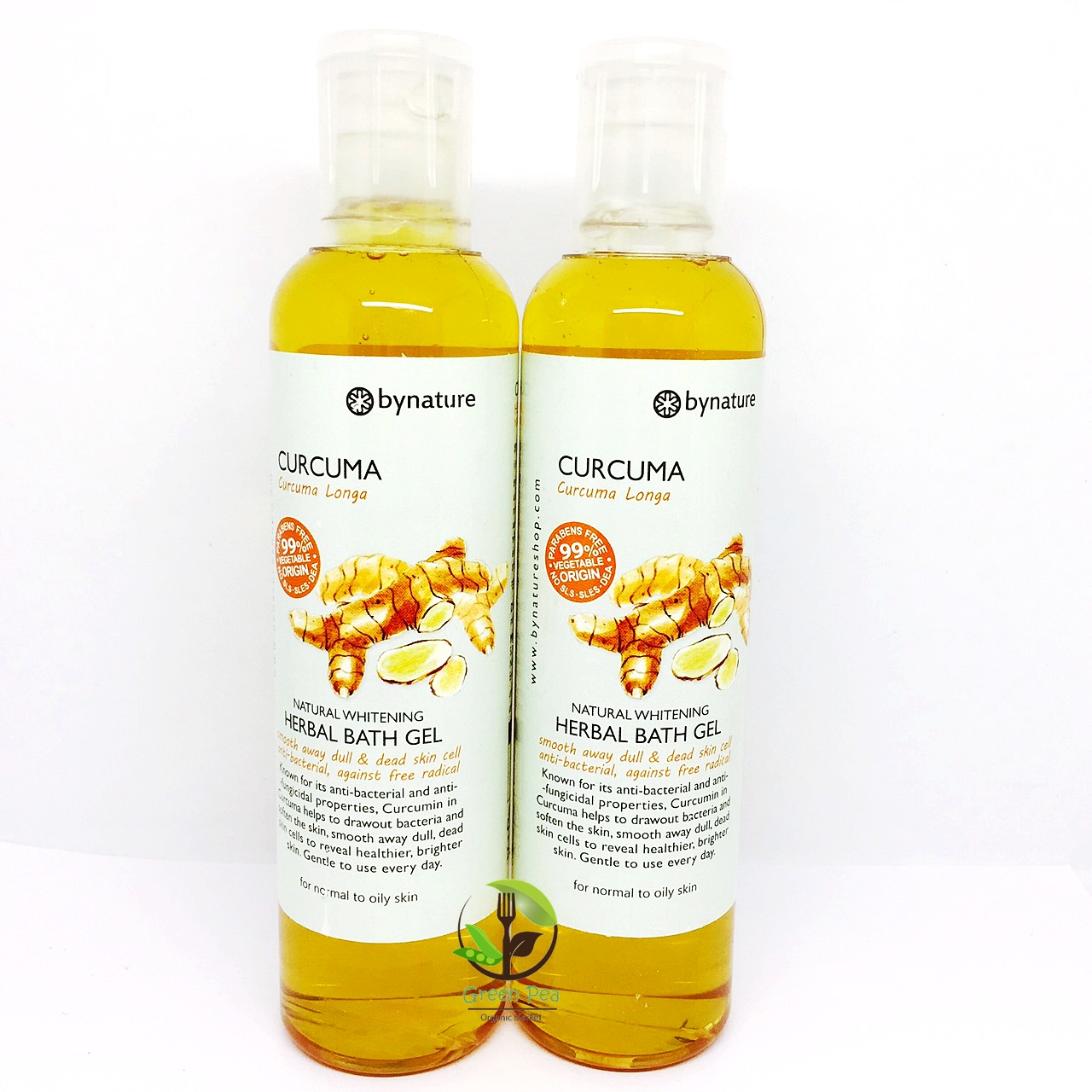 สบู่เหลวอาบน้ำขมิ้นชัน Bynature Curcuma liquid soap By nature 250ml.