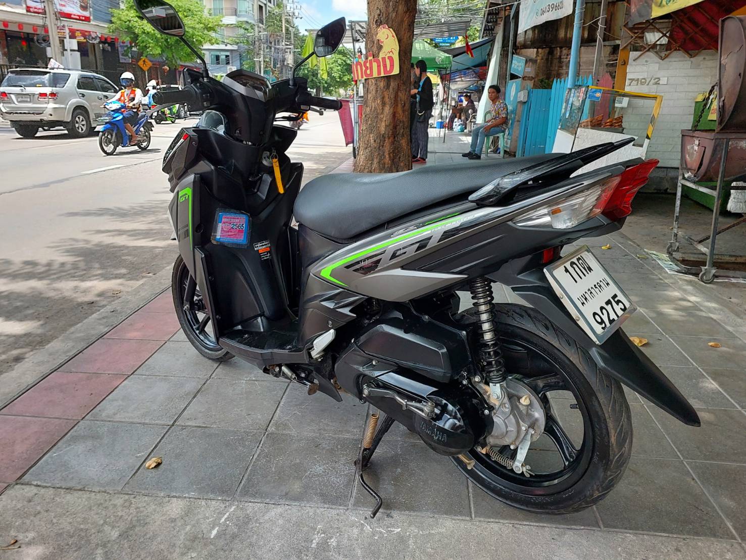 (มัดจำแล้วครับ) yamaha GT สีดำเทา ทะเบียนปี 2560 รถบ้านเอกสารชุดโอนครบ