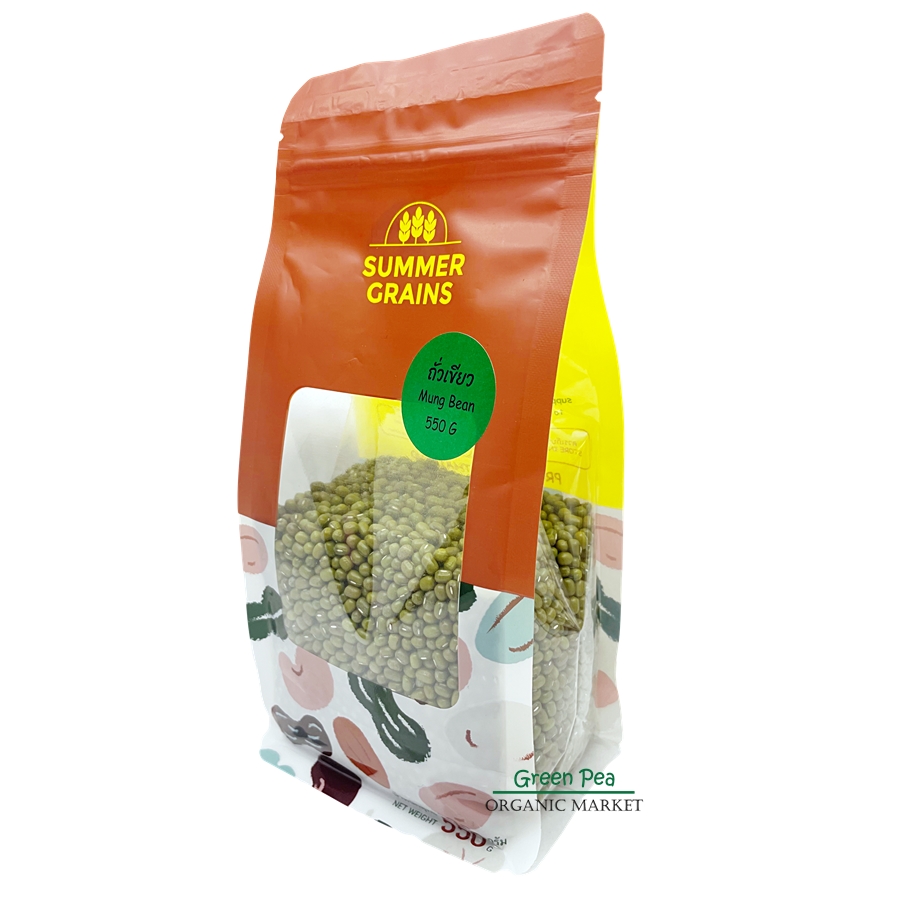 Summer grians ถั่วเขียว 550g. เมล็ดถั่วเขียว Mung bean Non-GMO