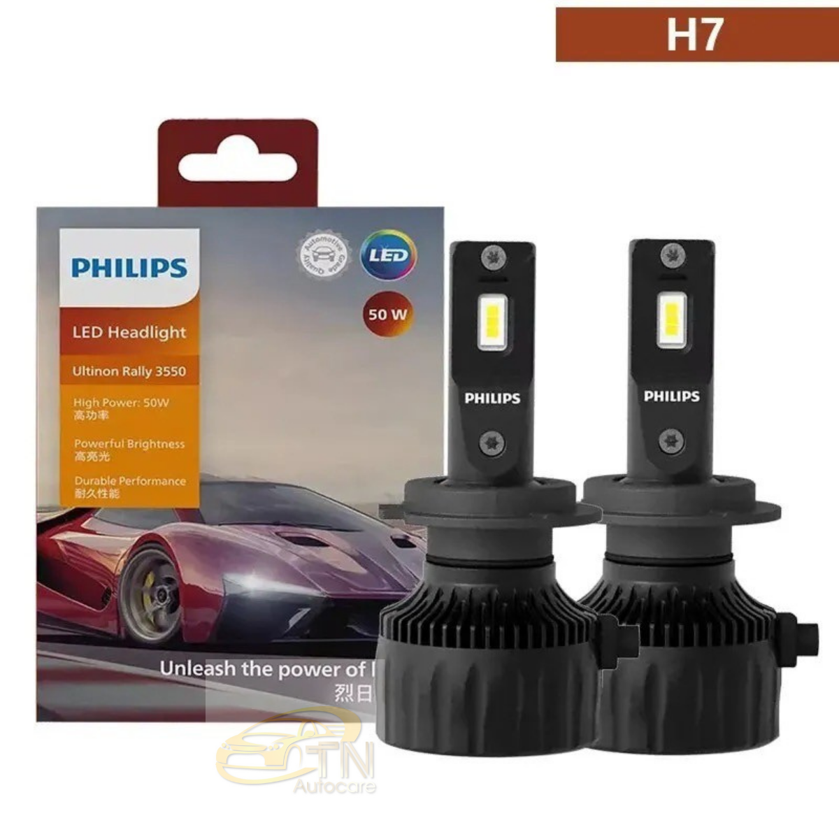 หลอดไฟหน้า PHILIPS Ultinon Rally 3550 HL-LED