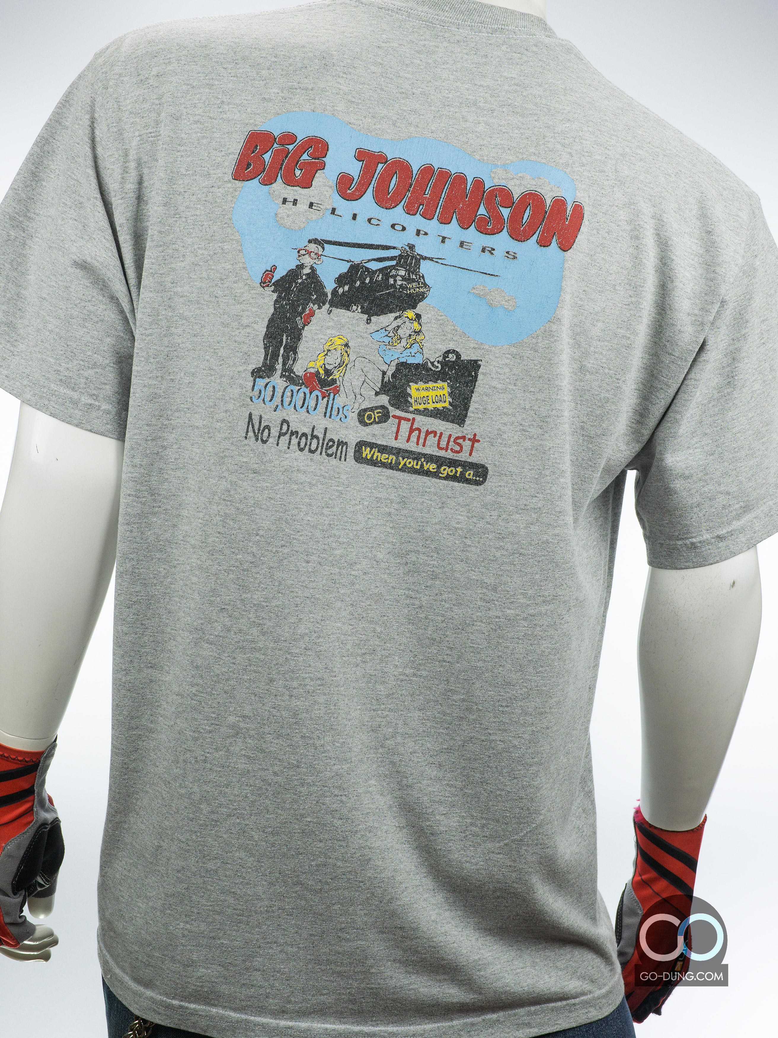 เสื้อยืดมือสอง JERZEES : BIG JOHNSON HELICOPTERS ผ้าผสม 90/10