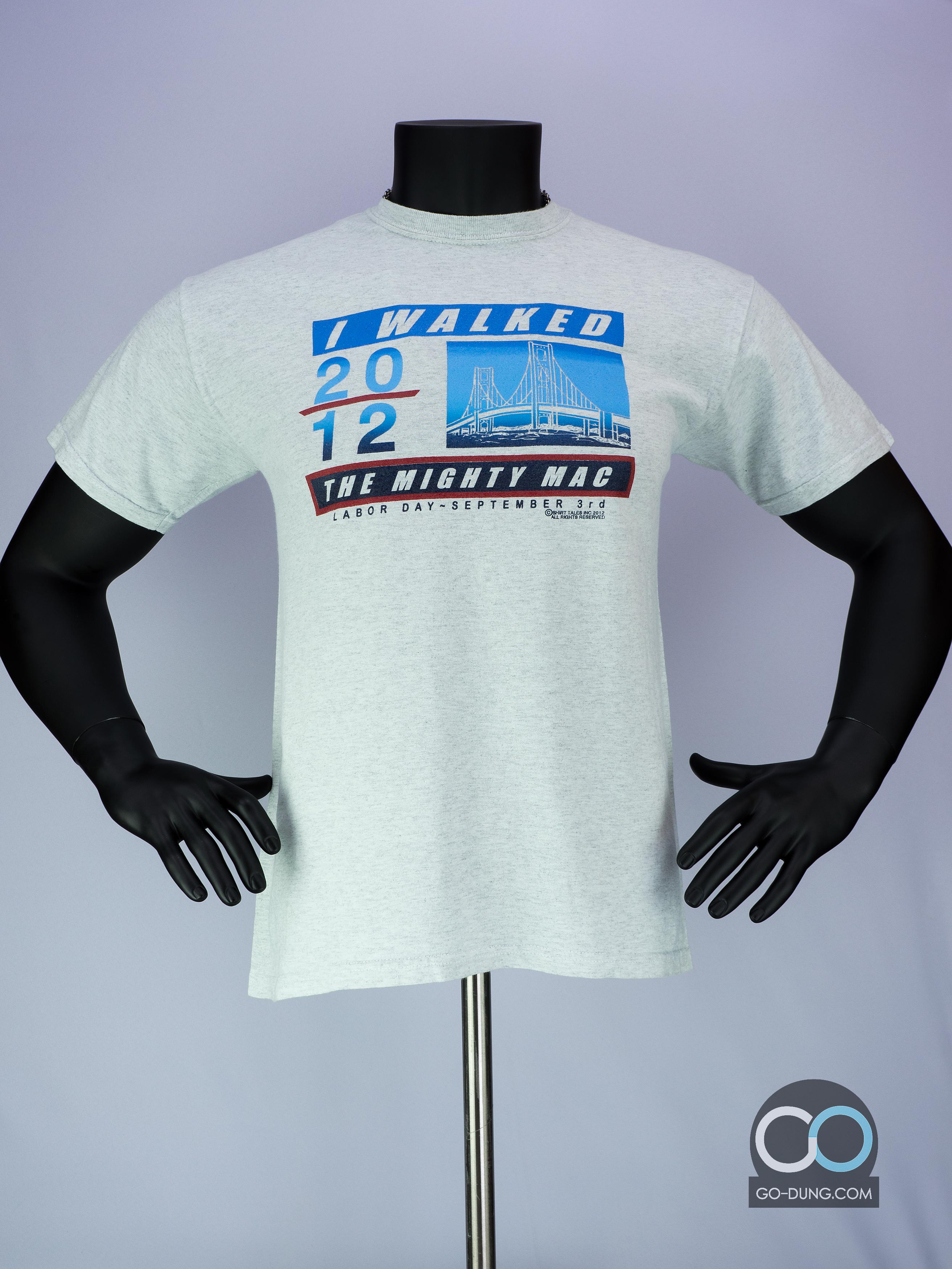 เสื้อยืดมือสอง GILDAN : I WALKED 2012 THE MIGHTY MAC ผ้าผสม 99/1