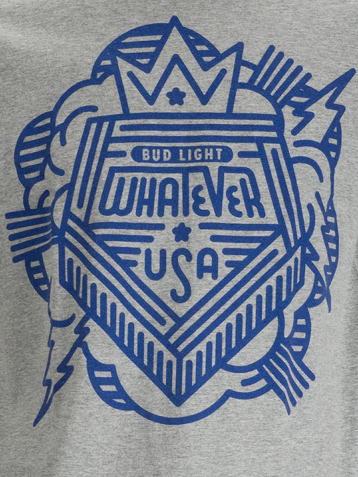 ขาย เสื้อยืดผ้าบาง USA ผ้าผสม โพลี ยี่ห้อ BUD LIGHT