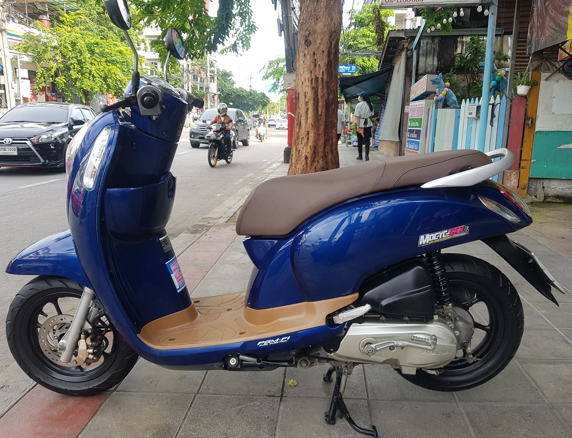 (ปิดการขาย) scoopy สีนํ้าเงิน ตัวท็อป