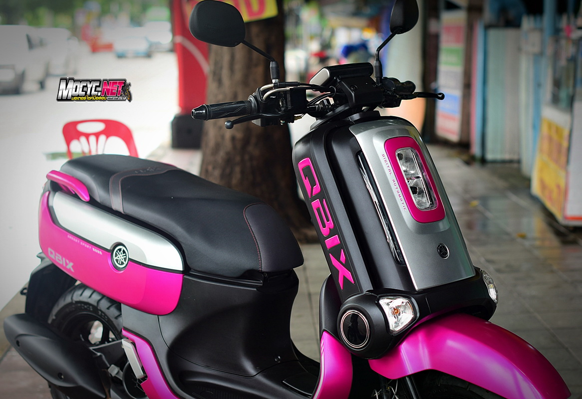 (( ขายแล้วครับ )) q bix ปี2021 สีชมพูดำ รถ 3เดือน พร้อมส่งระยองครับ